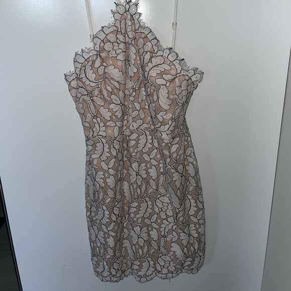 Lulus Delicate Darling Beige and Ivory Lace - Picture 2 of 9